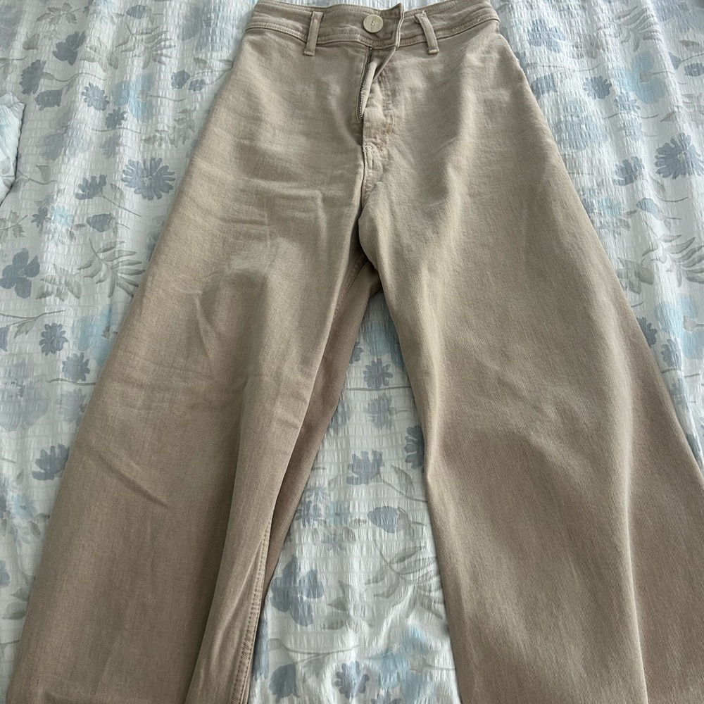 Wide leg high rise Zara pants